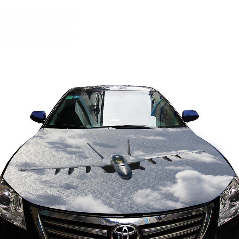 RAAF FA-18 Head On In Flight Bonnet Logo For Cars & 4Wd`s