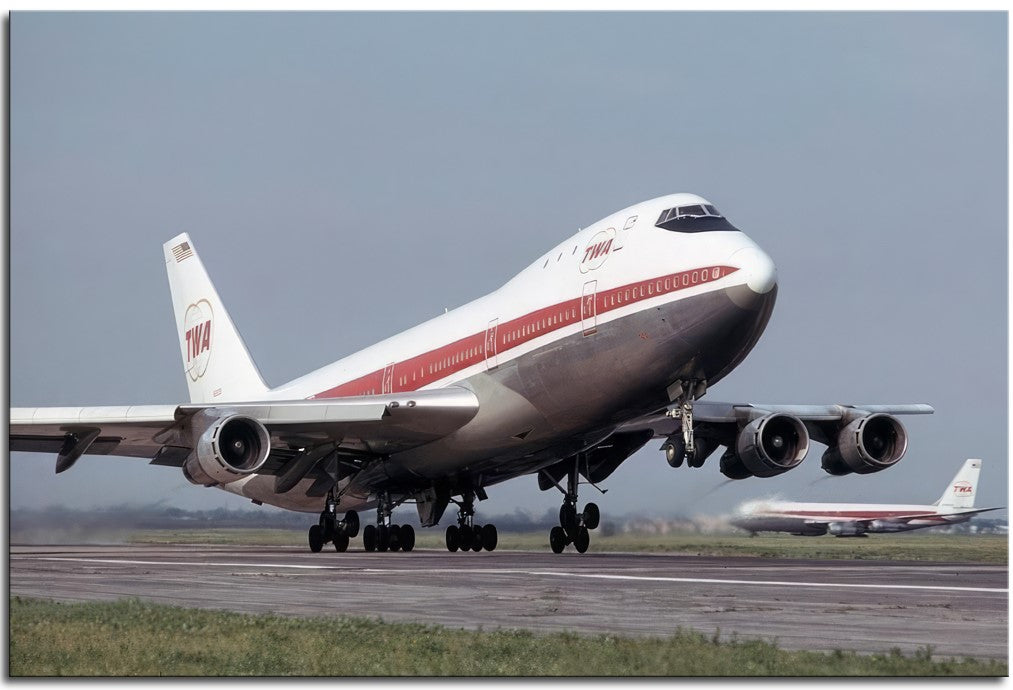 Classic TWA 747 Taking Off 1JP219