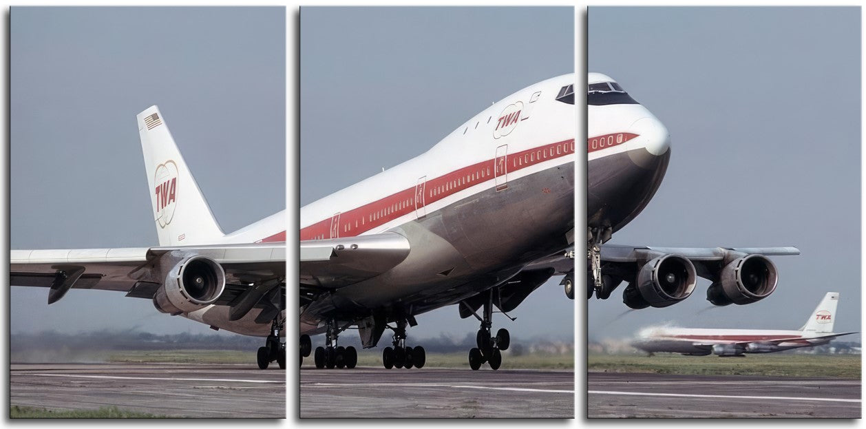 Classic TWA 747 Taking Off 1JP219