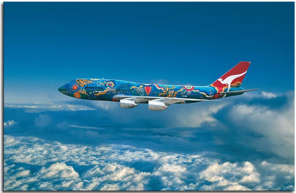 Qantas 747-300 Nalanji Dreaming 1JP234