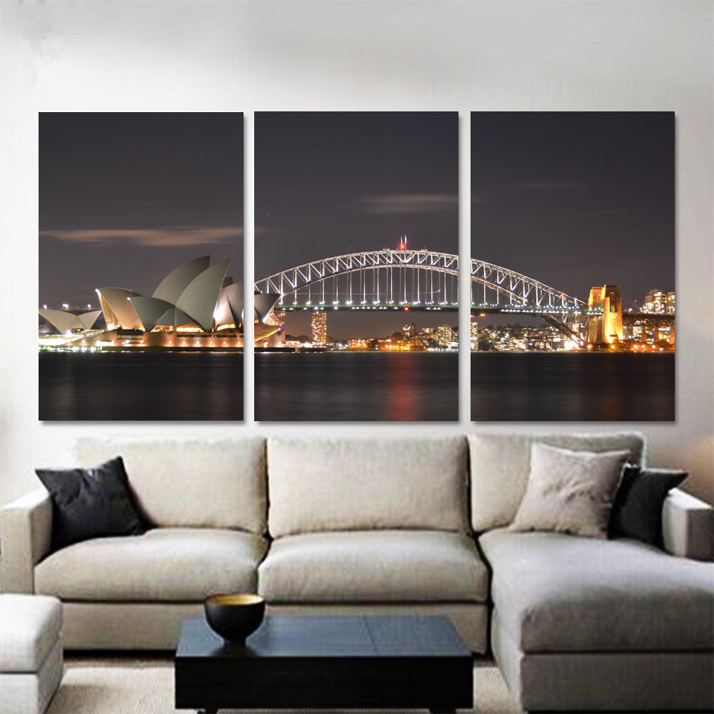 Sydney Opera House and Harbour Bridge Night View 1JP273