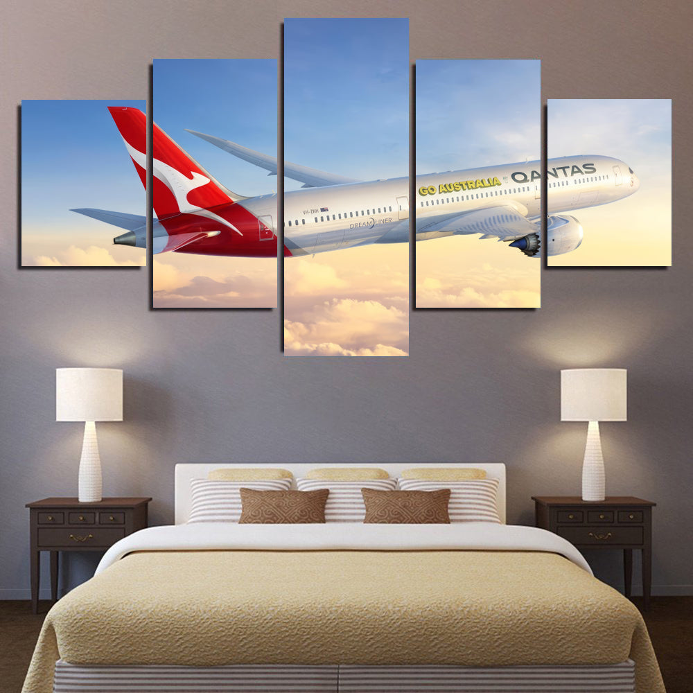 Qantas 787-9 "Go Australia" In Flight 1JP423