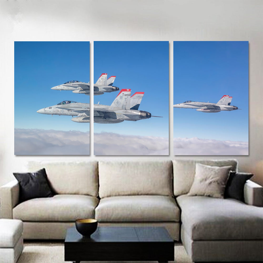 USAF FA-18`s In Flight 1JP312