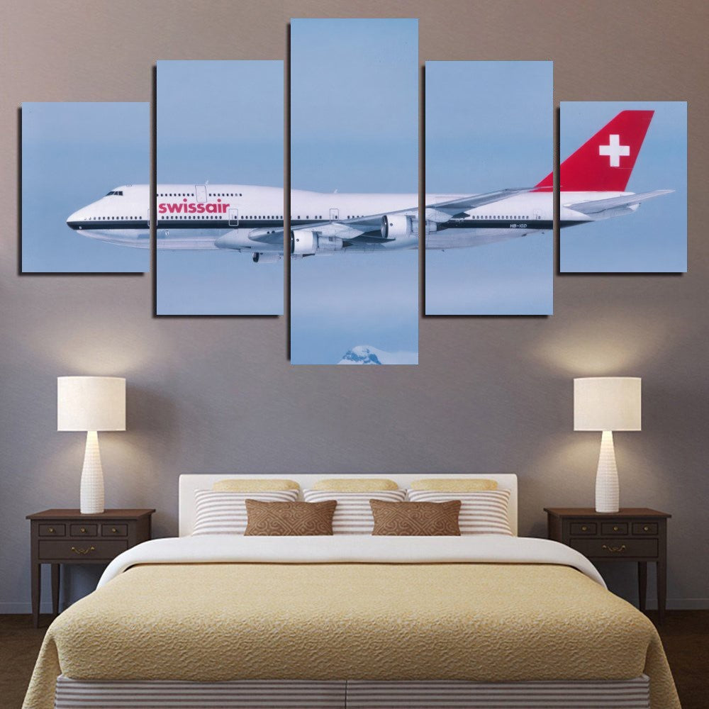 Swissair 747-300 In Flight 1JP355