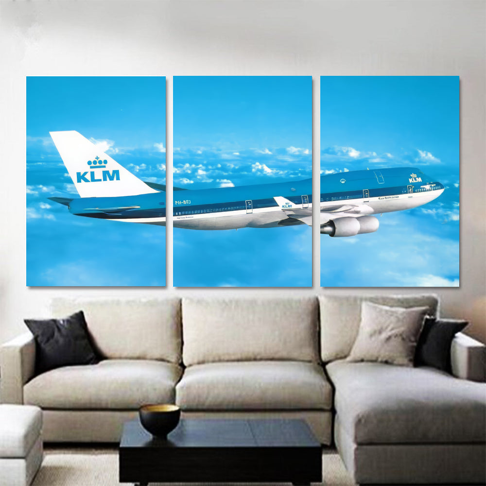 KLM Royal Dutch Airlines 747-400 In Flight 1JP376