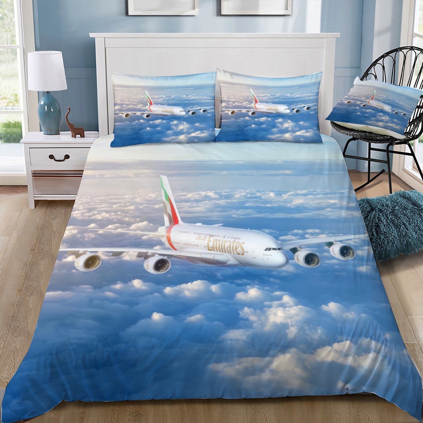 Emirates A380 Doona / Duvet Cover and 2 Pillow Slips