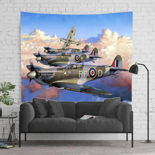 RAF Supermarine Spitfires Formation Tapestry