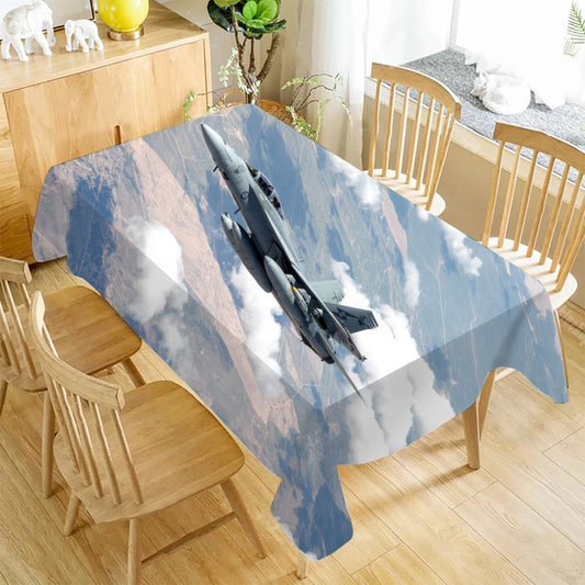 RAAF FA-18 In Flight Rectangle Table Cloth