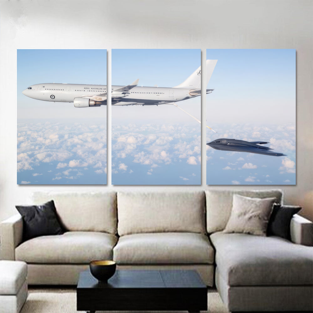 RAAF KC 330 Refueling a USAF B-2 1JP434