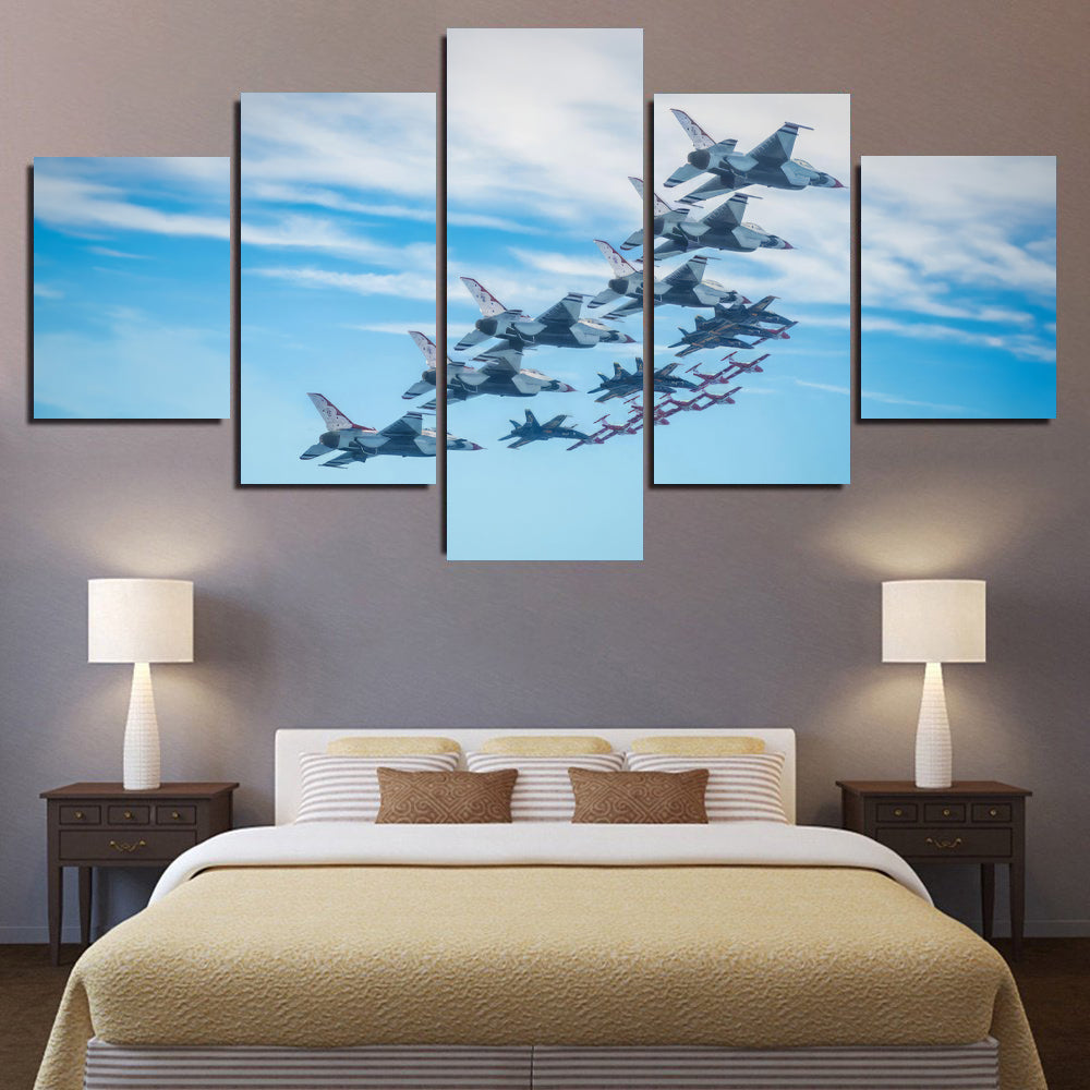 Snowbirds, Blue Angels & Thunderbirds in Formation 1JP436