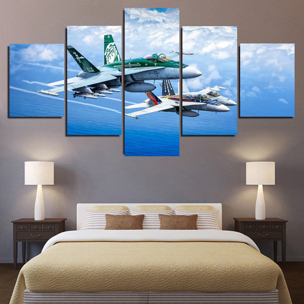 RAAF FA-18`s in Formation 2 1JP451