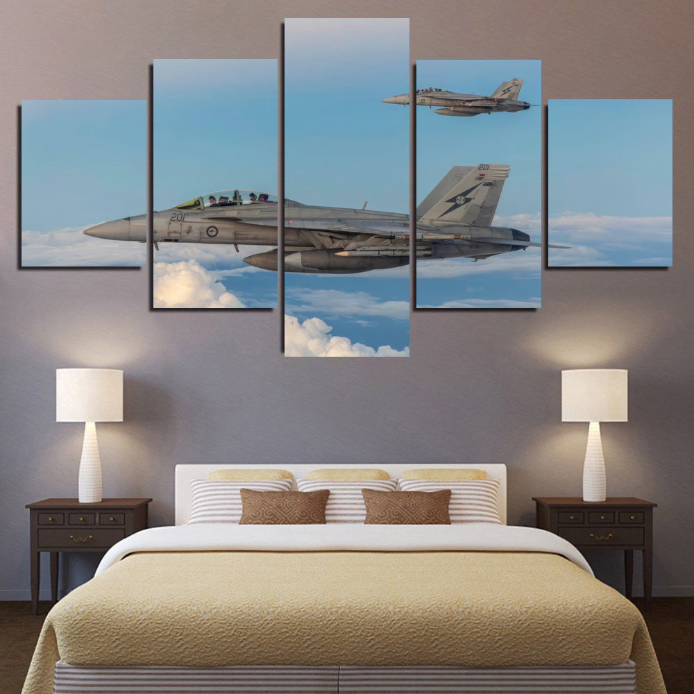 RAAF FA-18`s in Formation 4 1JP488