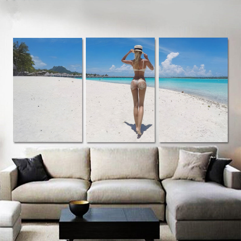 Female Walking on the Beach 1JP531