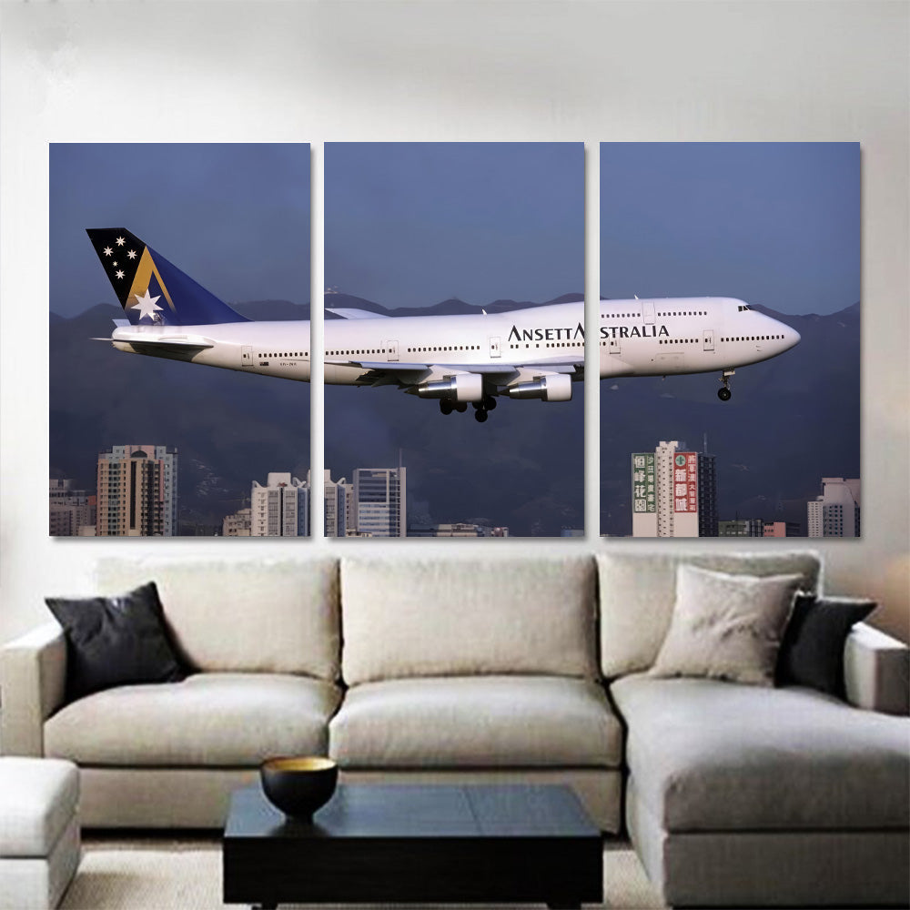 Ansett Airlines 747-300 on Finals 1JP532