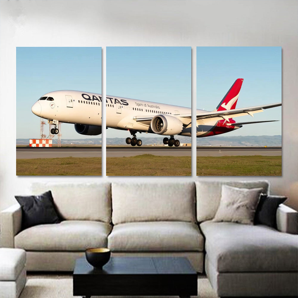 Qantas 787-9 Touching Down 1JP558