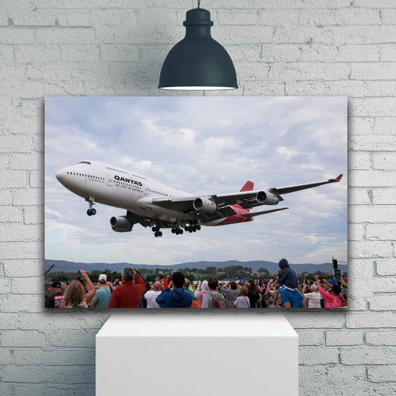 Qantas 747-400 VH-OJA last landing before retirement 1JP565