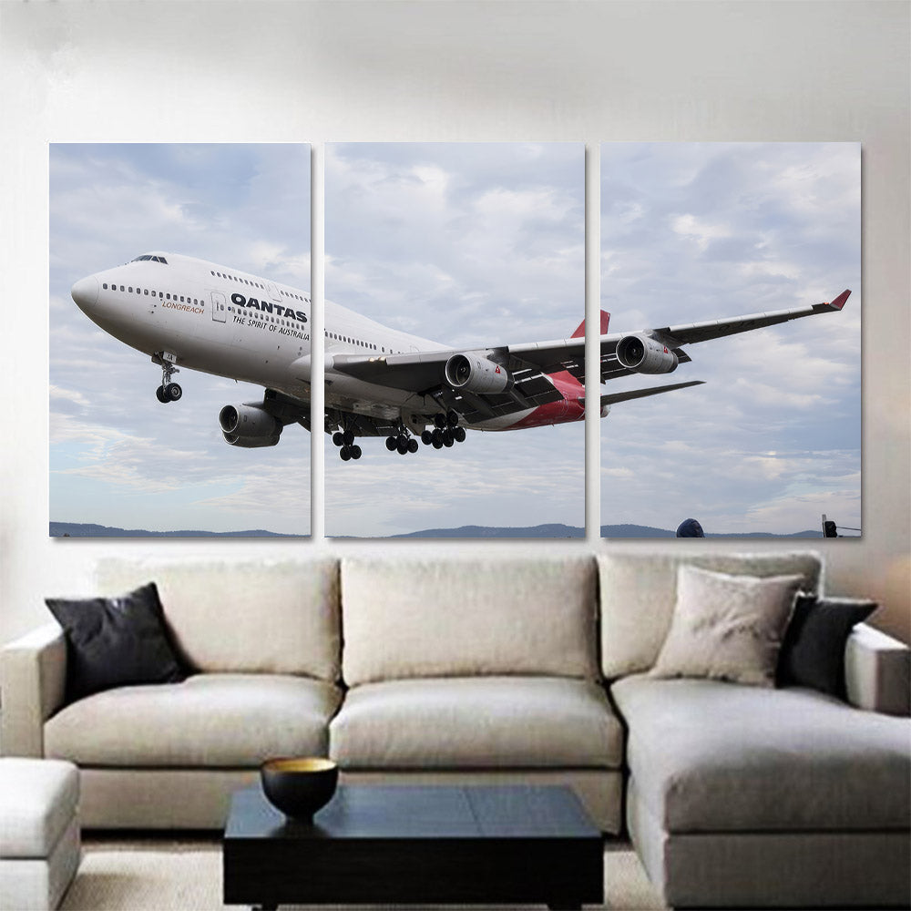 Qantas 747-400 VH-OJA last landing before retirement 1JP565