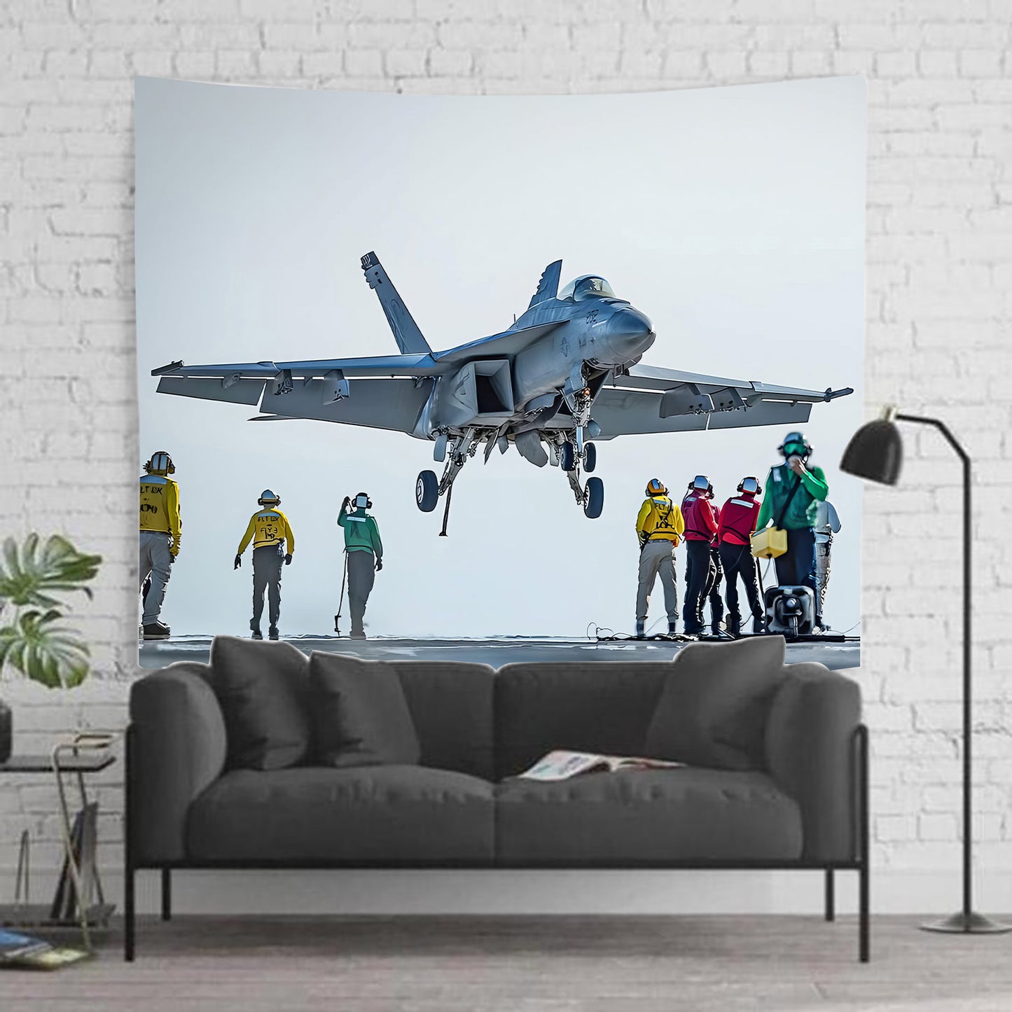US Navy FA-18 Carrier Landing Tapestry