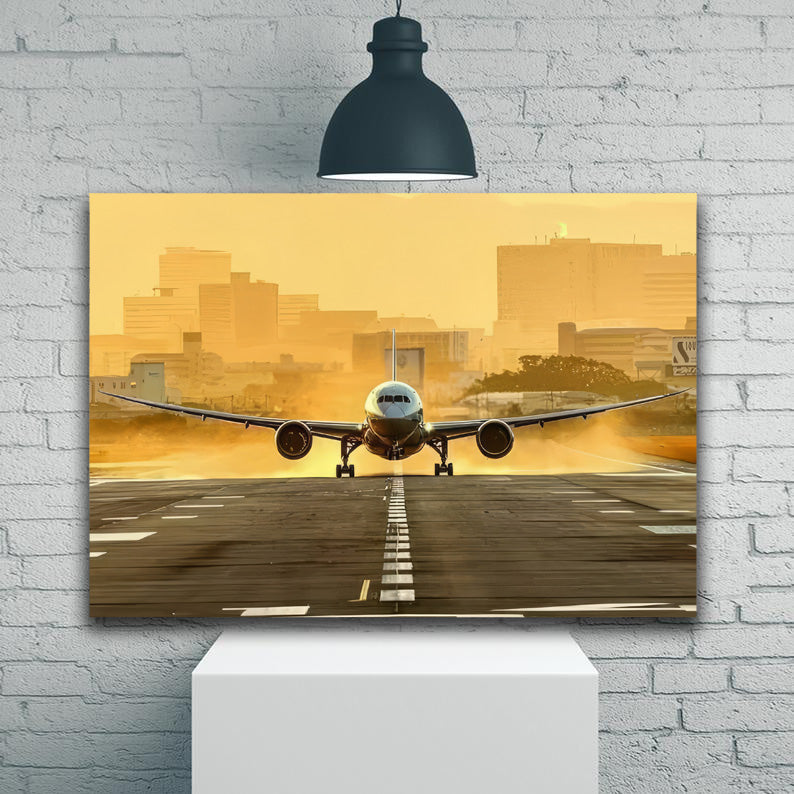 Boeing 787 Sunset Landing 1JP568