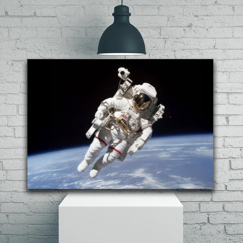 Astronaut on a Space Walk Head on