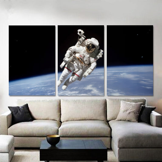 Astronaut on a Space Walk Head on