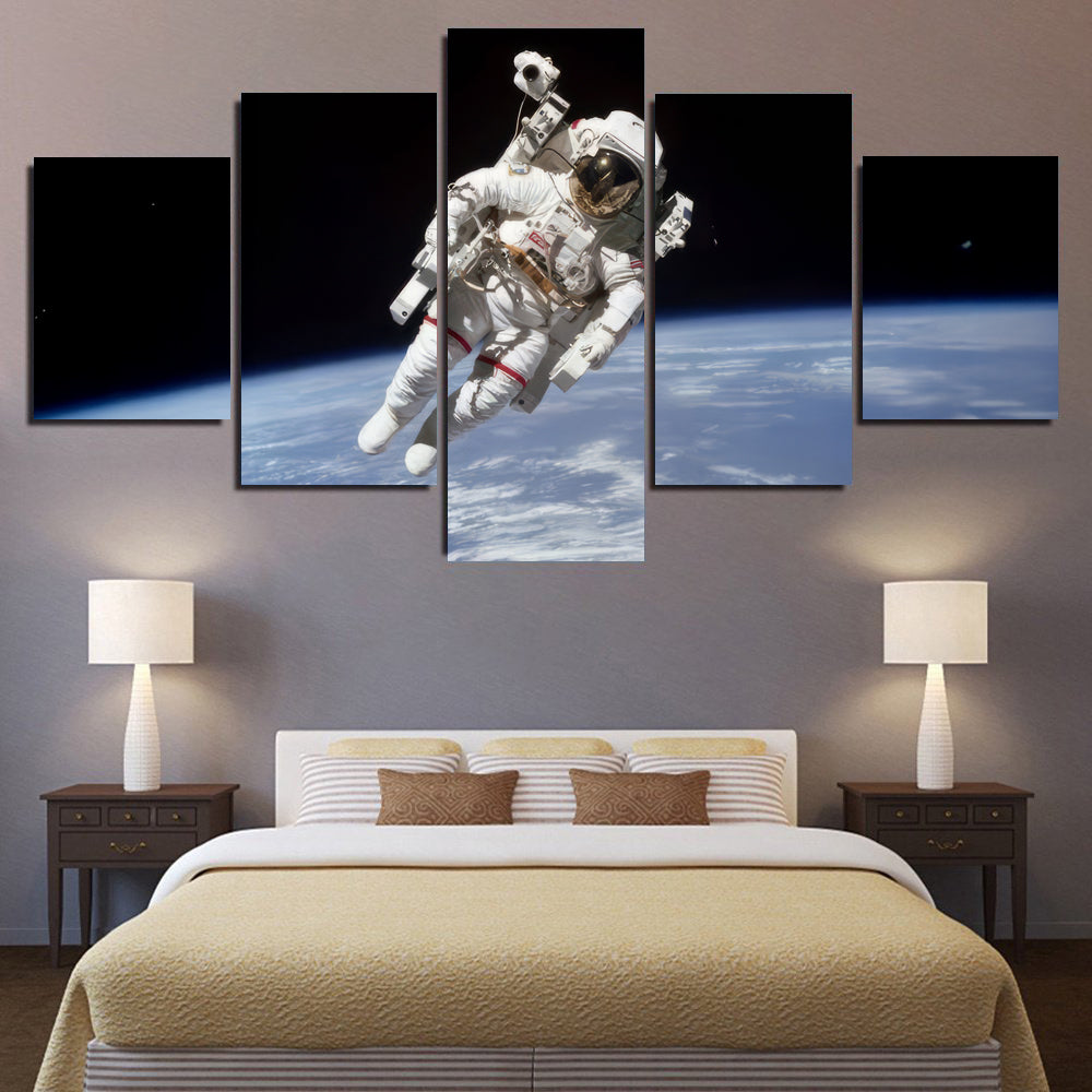 Astronaut on a Space Walk Head on