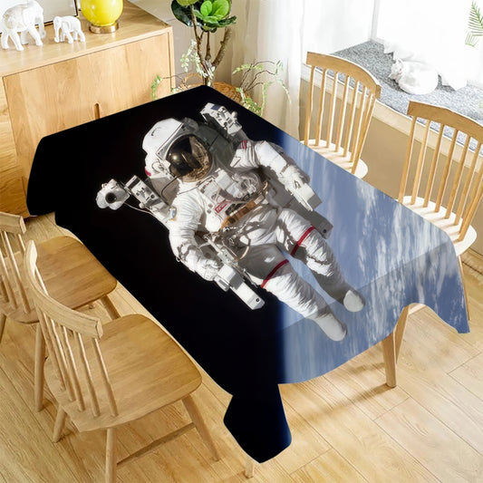 Astronaut on a Space Walk Rectangle Table Cloth