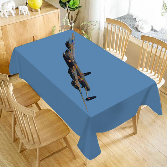 Avro Lancaster in Flight Rectangle Table Cloth