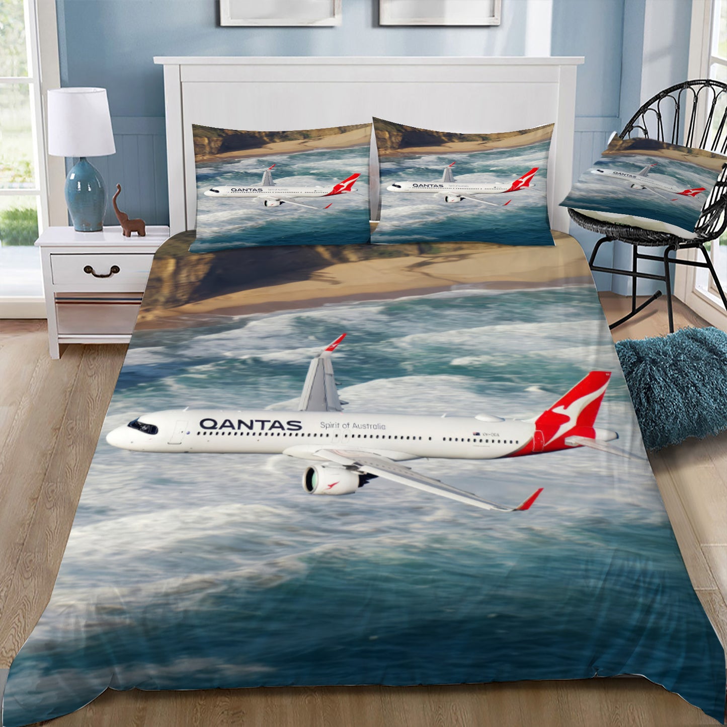 Qantas A321XLR Doona / Duvet Cover and 2 Pillow Slips