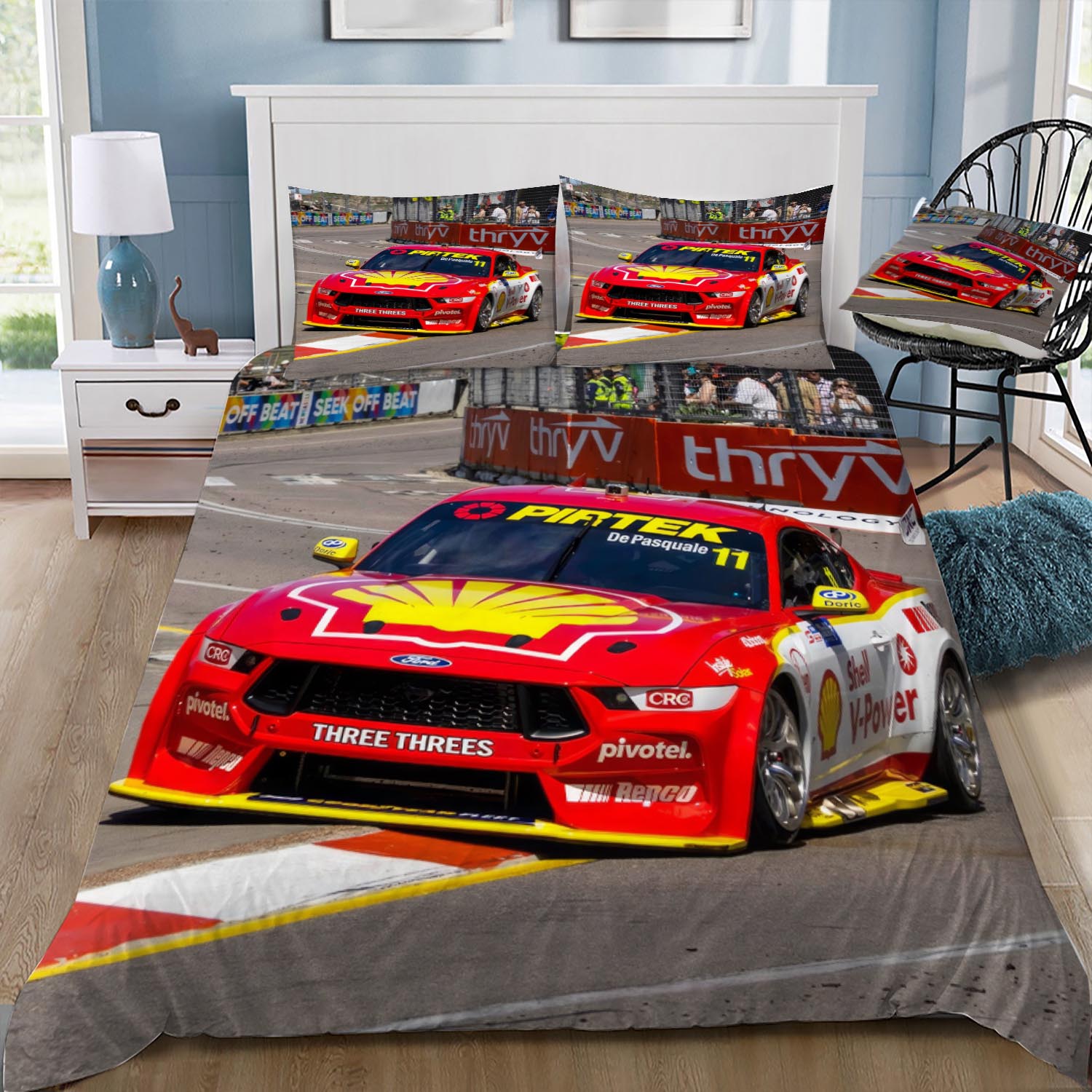 V8 Supercars Doona Duvet Cover and Pillow Slips