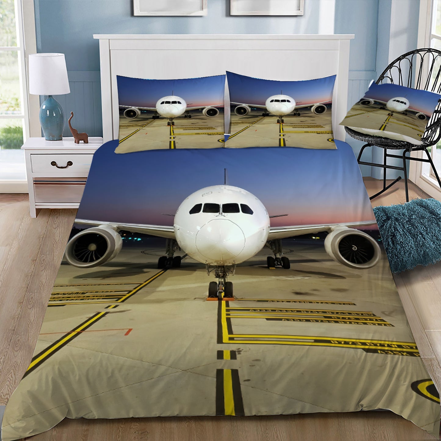 Qantas 787-9 Dawn Arrival Doona / Duvet Cover and 2 Pillow Slips