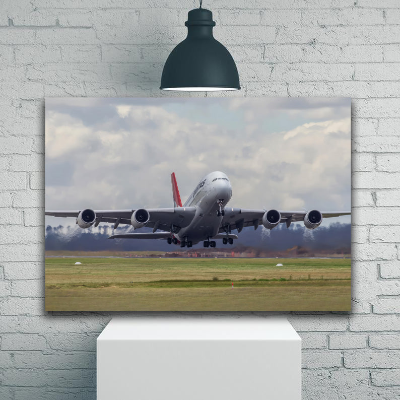 Qantas A380 Taking Off 1PDK029