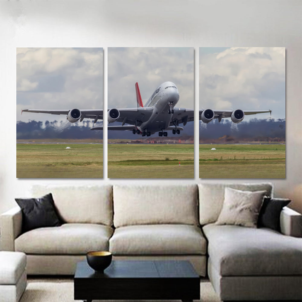 Qantas A380 Taking Off 1PDK029