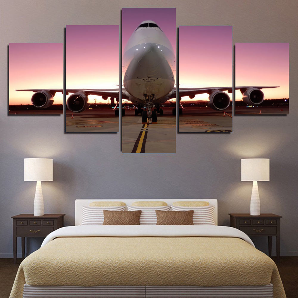 Cathay Pacific 747-8 at Sunrise 1PDK048
