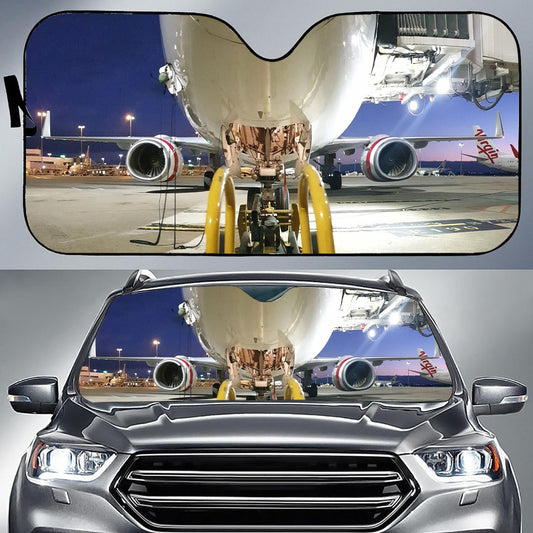Virgin Australia 737 Preparing For Departure Sunshade For Cars & Trucks