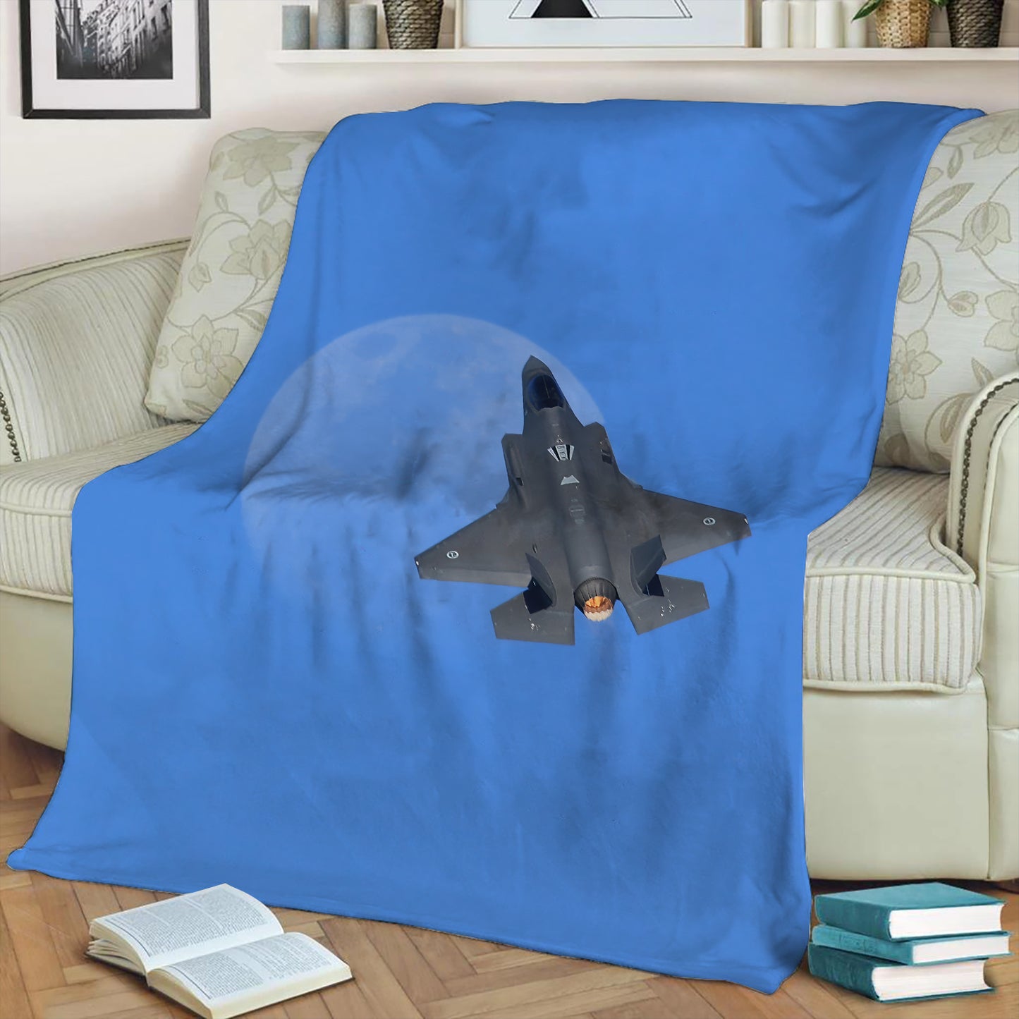 RAAF F-35 Display Flight at the Pacific Airshow 1PPJ002 Fleece Throw Blanket