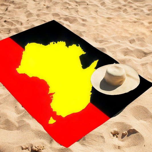 Aboriginal Australia Flag Beach / Bath Towel