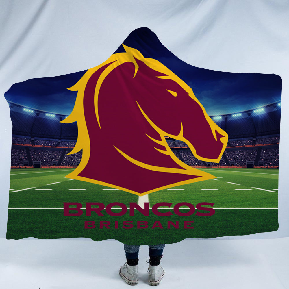 Brisbane Broncos Hooded Blanket