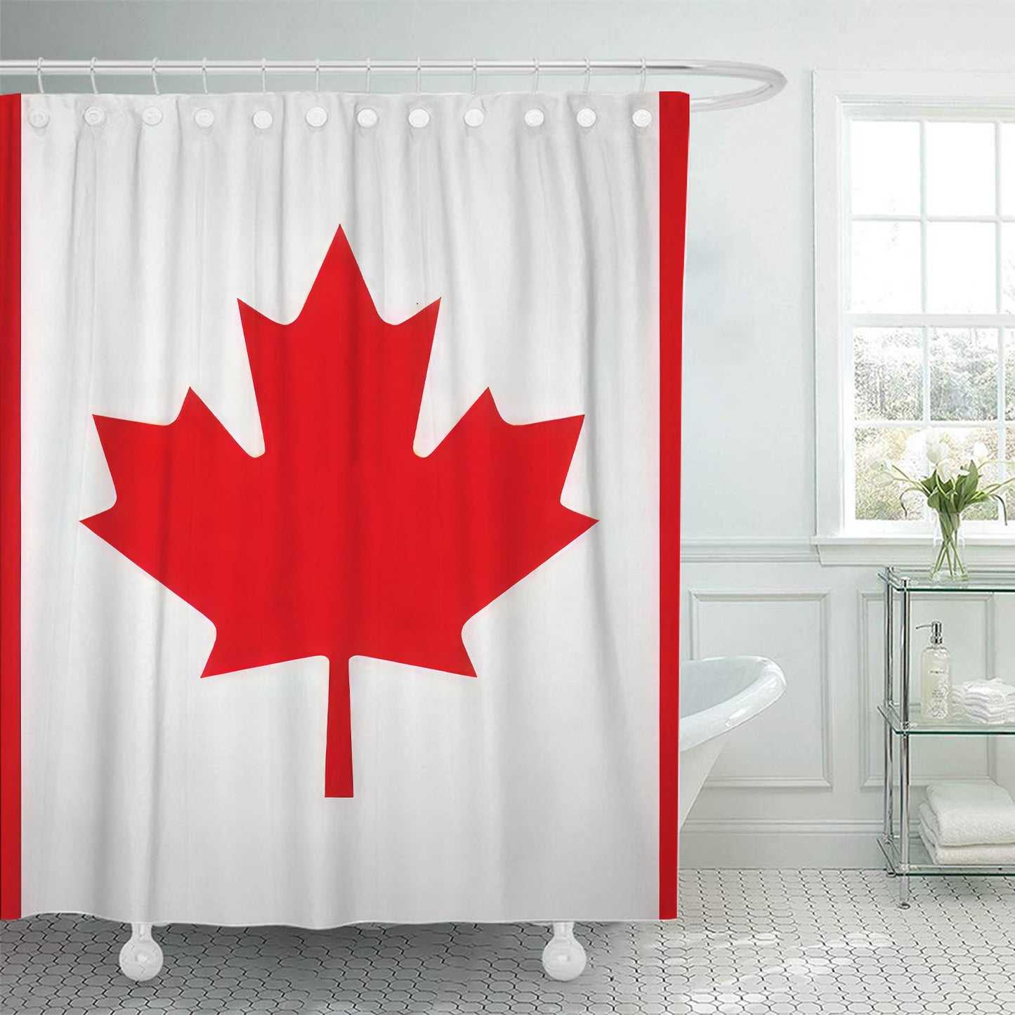 Canada Flag Shower Curtain