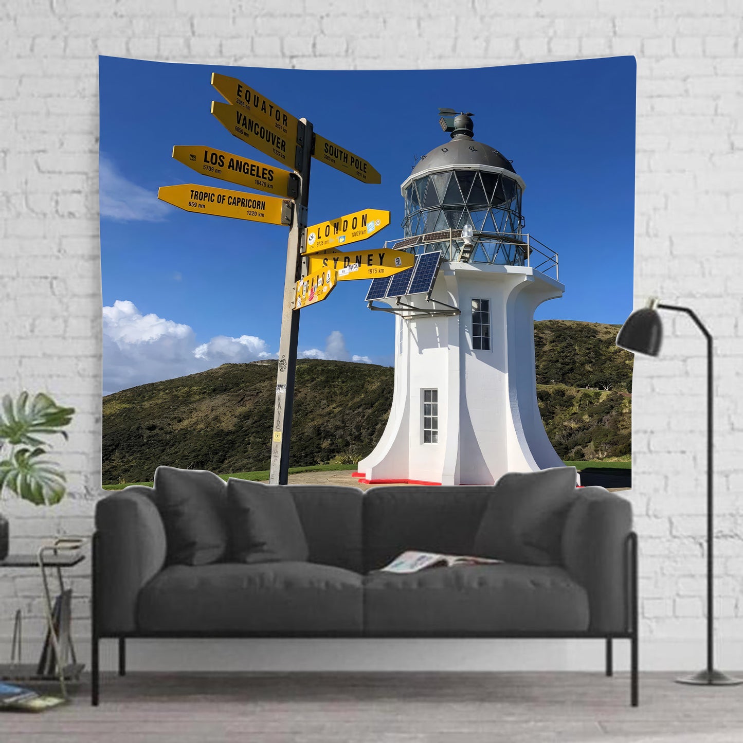 Cape Rienga Lighthouse at the top of New Zealand Tapestry