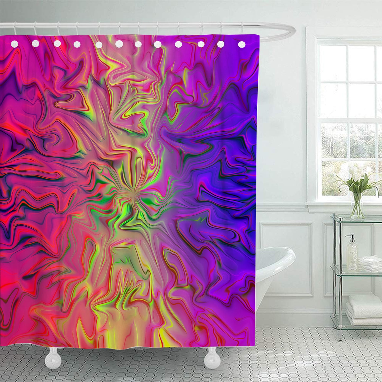 Colour Explosion 5 Shower Curtain