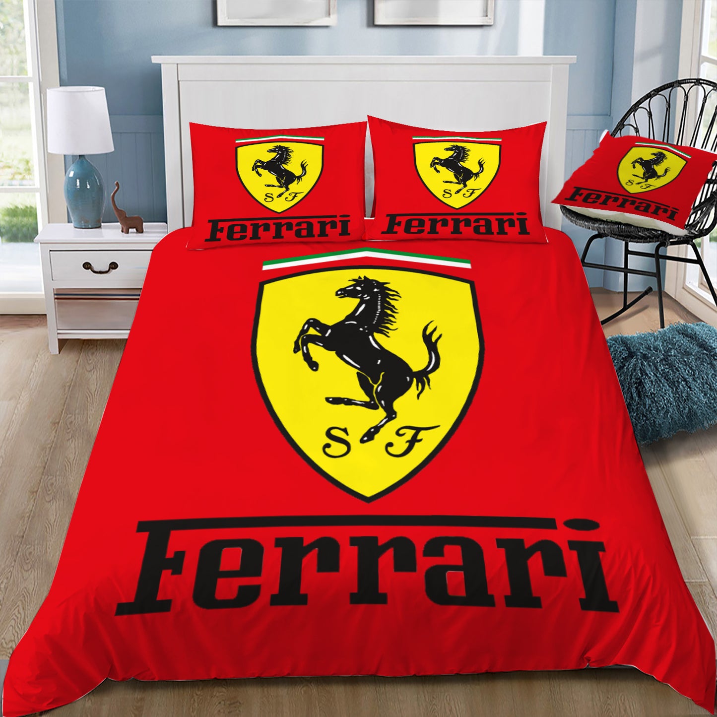 Ferrari Doona / Duvet Cover and 2 Pillow Slips