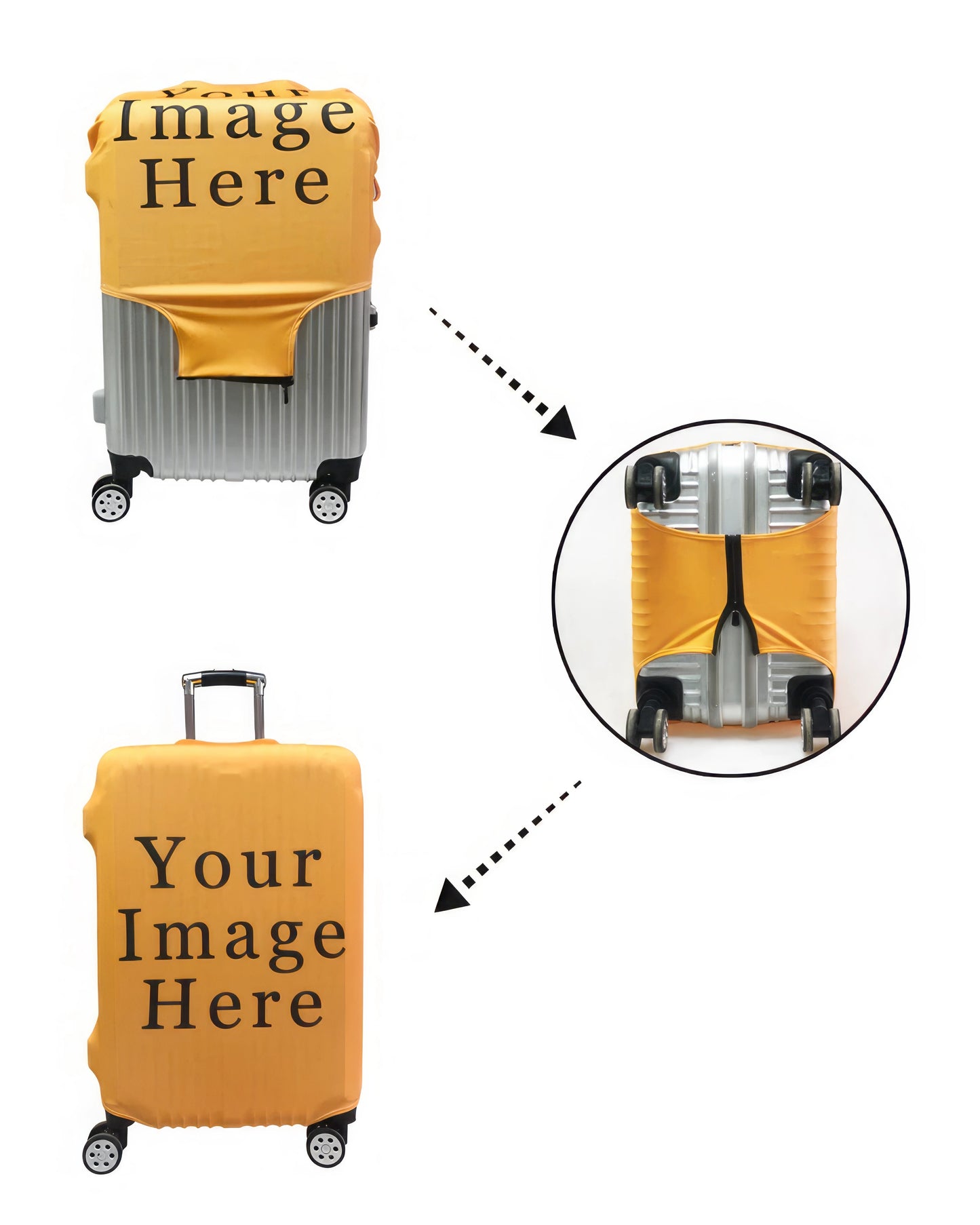 Champagne in a Plane Luggage / Suitcase Covers