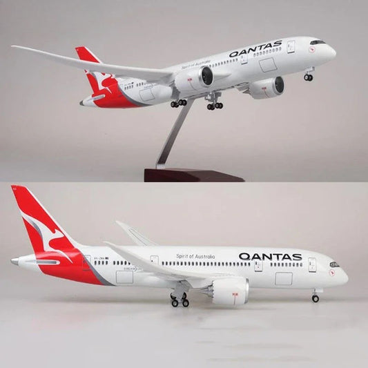 47cm 1/160 LED & Non LED Qantas 787-9 Model Plane