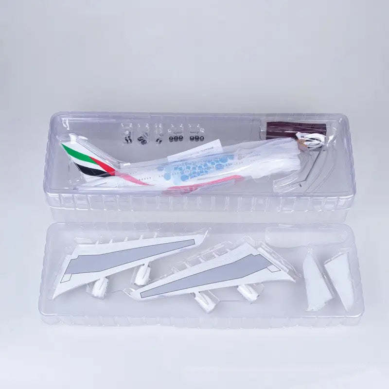 Emirates Blue Bubble Airbus A380 47cm 1/160 LED & Non LED Model Plane