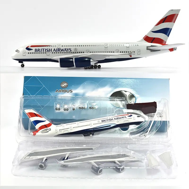 British Airways Airbus A380 47cm 1/160 LED & Non LED Model Plane
