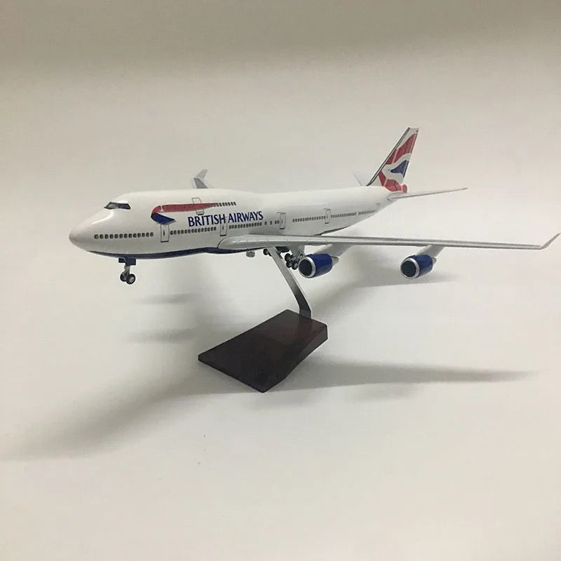 British Airways Boeing 747-400 47cm 1/160 LED & Non LED Model Plane