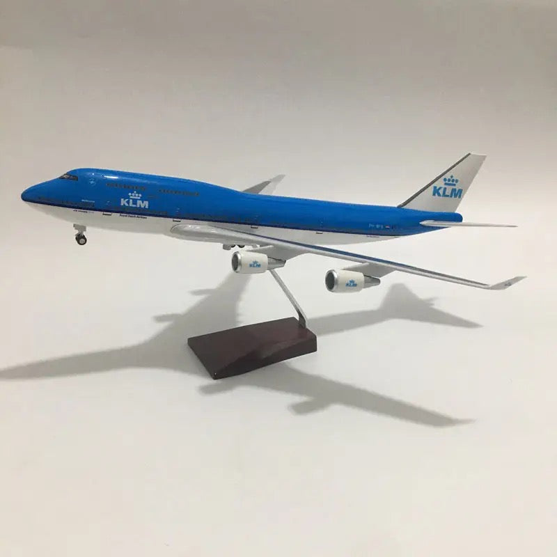 47cm 1/160 LED & Non LED KLM Airways Boeing 747-400 Model Plane