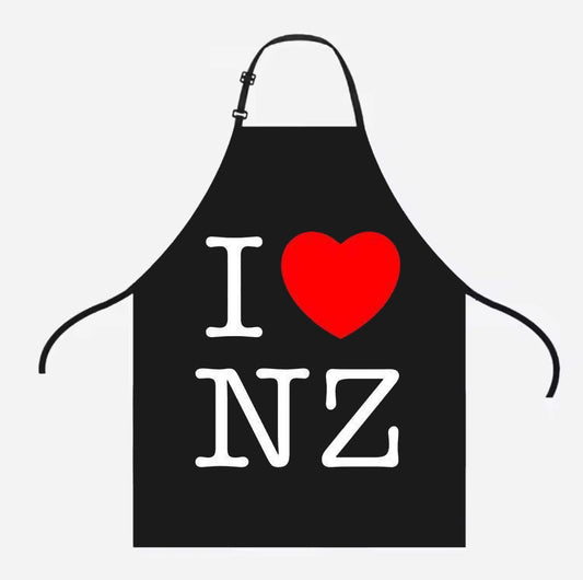 I Love New Zealand Bbq & Kitchen Apron