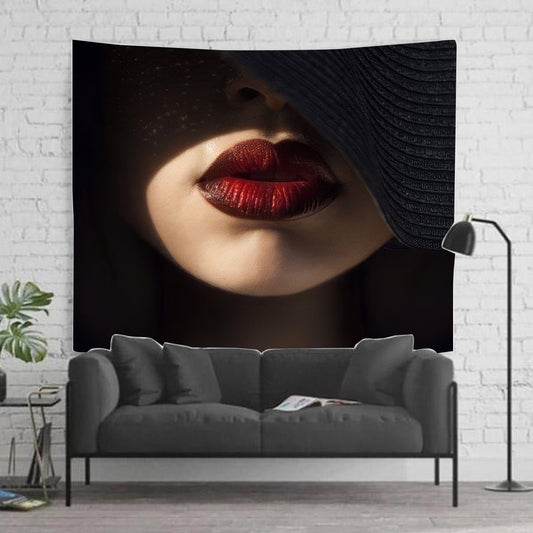 Mysterious Woman Tapestry